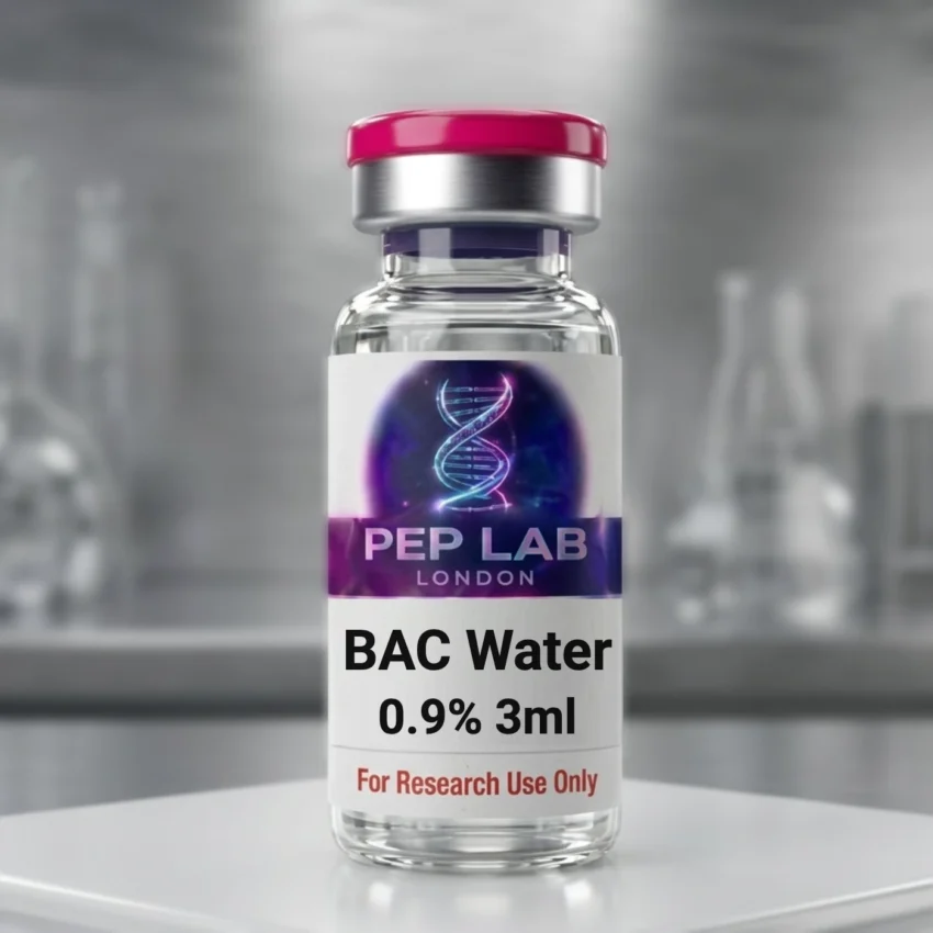 Bacteriostatic Water 0.9% 3ml vial, Pep Lab London