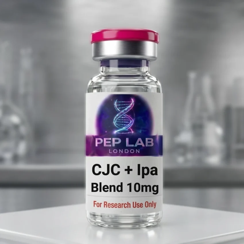 CJC-1295 No DAC + Ipamorelin Blend 10mg research vial, Pep Lab London